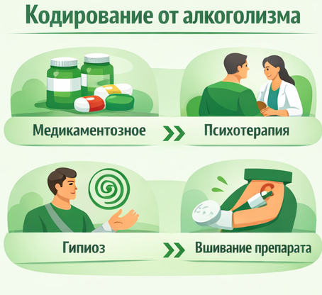 кодирование от алкоголизма в Томске Санати