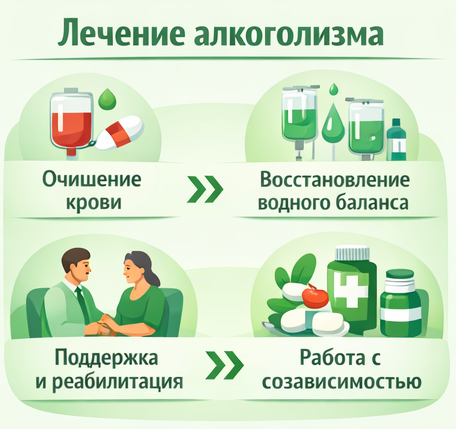лечение алкоголизма в Томске этапы